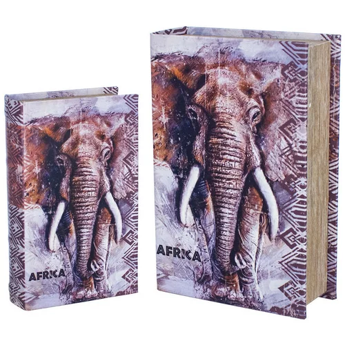 Signes Grimalt Košare, škatle in košarice Knjiga Box Elephant 2 Enota Siva