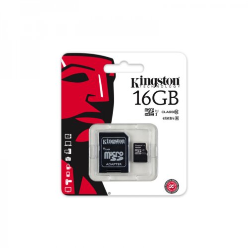 Kingston SPOMINSKA KARTICA 16 GB micro SD (2v1 MICRO-SDHC ) Cene