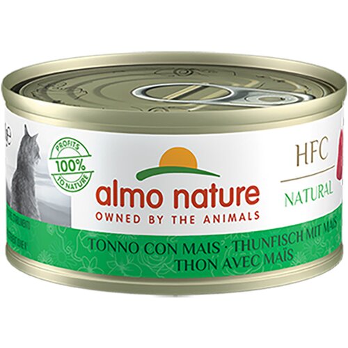  Ekonomično pakiranje Almo Nature HFC Natural 12 x 70 g - Tuna s kukuruzom Cijene