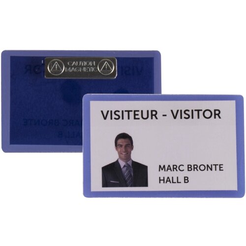 TARIFOLD Samolaminirajući bedž za ID kartice, 100x66mm, sa magnetom 1/25 plava Cene