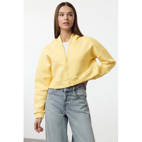 TRENDYOLMILLA Ženski duks Twoaw20Sw0660, Žuti Slike