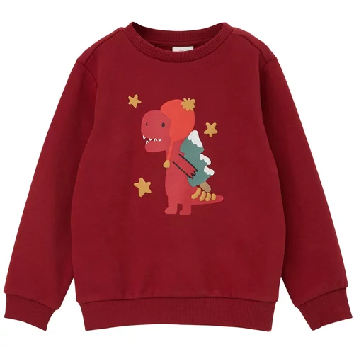 s.Oliver Sweater majica miks boja / tamno crvena