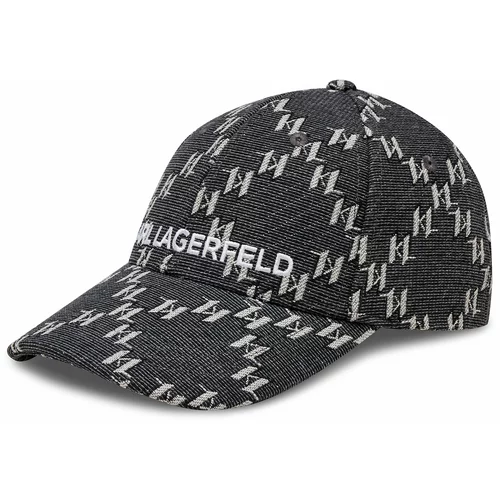 Karl Lagerfeld Kapa s šiltom K/Monogram Essential Cap 236W3408 Black A999