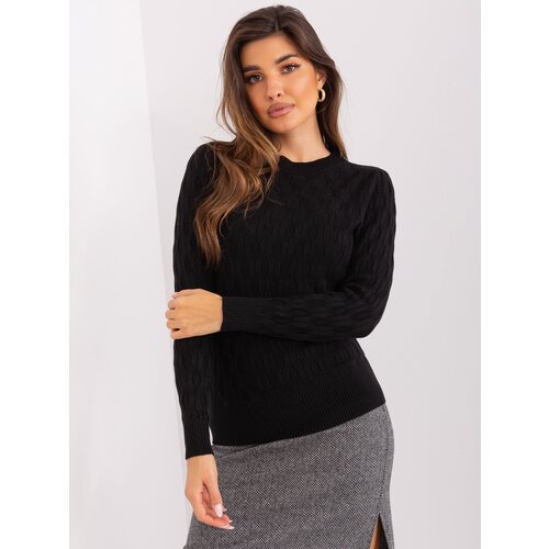 Wool Fashion Italia Sweater-AT-SW-2324-2.68-black Cene