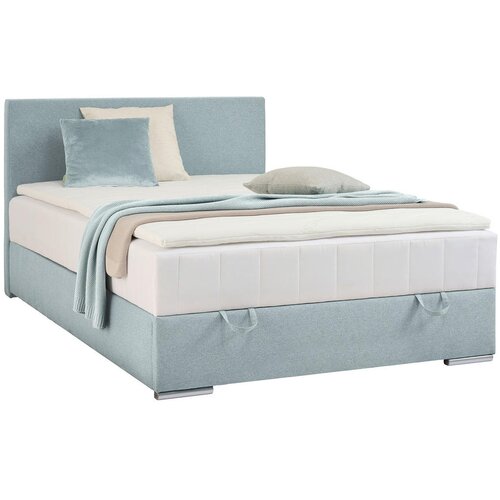 CARRYHOME POSTELJA Z VZMETNICO 90 cm x 200 cm , tekstil svetlo modra Slike