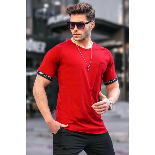 Madmext Claret Red Men's Basic T-Shirt