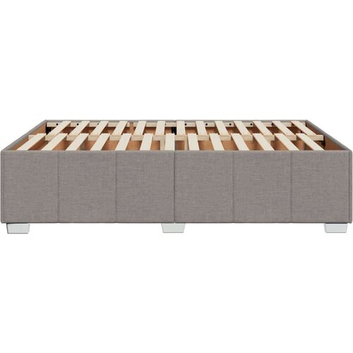 VidaXL Okvir za krevet bez madraca smeđesivi 140x200 cm od tkanine Slike
