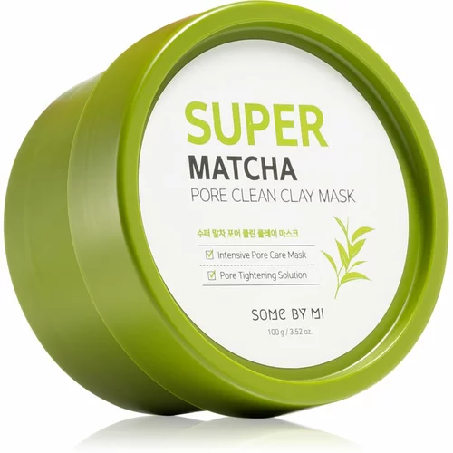 SOMEBYMI Super Matcha Pore Clean čistilna maska za obraz iz ilovice za zmanjšanje por 100 g