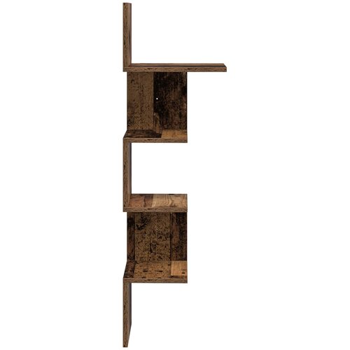  Polica na zidu Zidna montaža Staro drvo 32 x 21 x 107 cm Slike