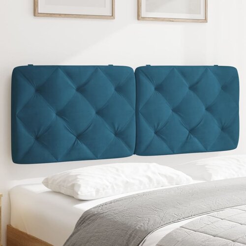 vidaXL Jastuk za uzglavlje plavi 120 cm baršunasti Cijene