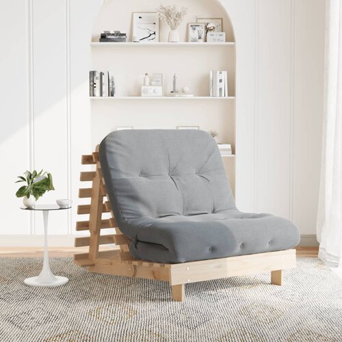 vidaXL Futon z ležiščem 80x206x11 cm trdna borovina Cene