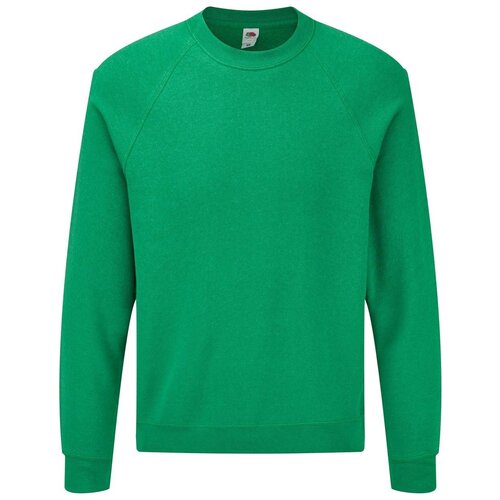 Fruit Of The Loom Zielona bluza męska Raglan Sweat Cene