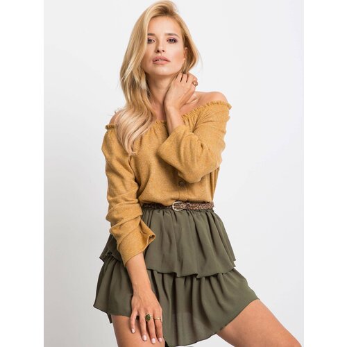 Yups Blouse decorated with buttons at the front mustard Slike