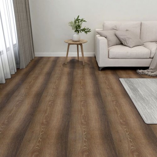 VidaXL Samoljepljive podne obloge 20 kom PVC 1,86 m&amp;sup2; smeđe Slike
