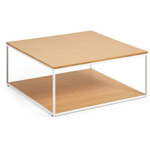 Kave Home Mizica s hrastovo plo&amp;scaron;čo 80x80 cm Yona - Kave Home Slike