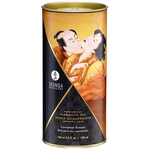 Shunga Afrodizijsko zagrijavajuće ulje - Caramel Kisses, 100 ml Slike