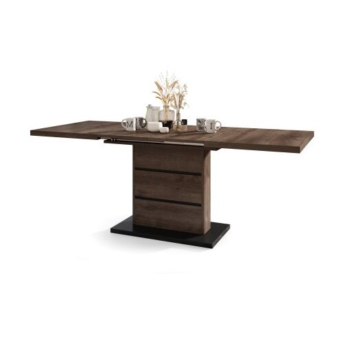  Piano Sto na Razvlačenje Braon Hrast-Crni ( 1628 ) Cene