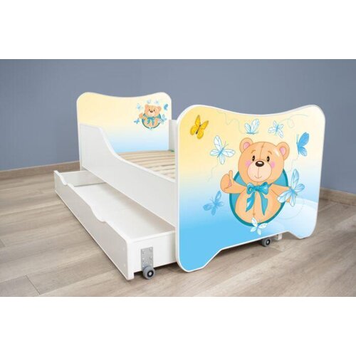  Krevet za dečiju sobu sa fiokom i dušekom 140X70Cm Happy Kitty + Fioka Small Teddy Cene