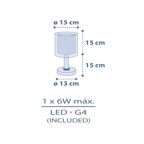 Dalber 76631 - LED dečija lampica MOON DREAMS 1xG4/4W/230V plava Slike