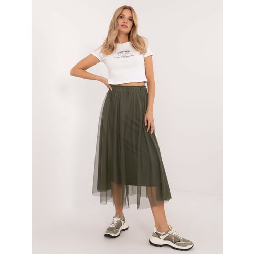 Italy Moda Skirt-DHJ-SD-19568.13X-khaki Cene