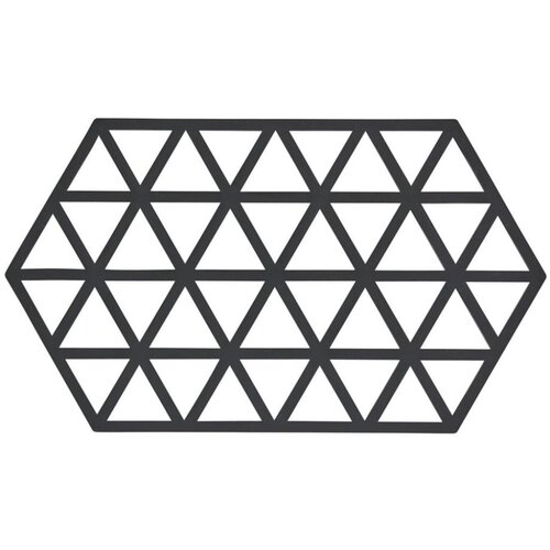Zone Črna silikonska podloga za vroče lonce Triangles Slike