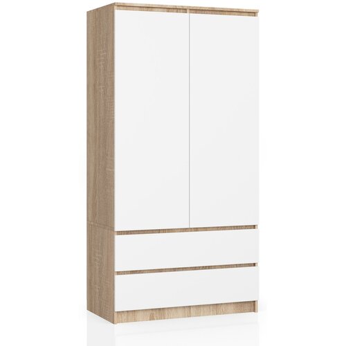 AKORD SZAFA S90 2D 2SZ CLP PK SONOMA / BELO, (21713766) Cene