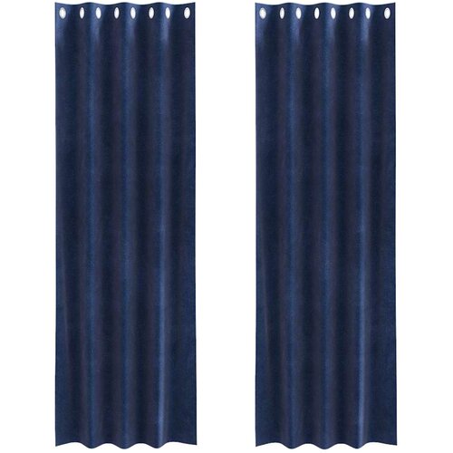 Zavjese za zamračivanje 2 pcs Tamno plava 140 x 245 cm Bar&amp;scaron;un Slike