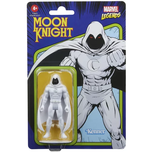 Hasbro Marvel Legends Series 3,75-palčna Retro 375 Collection Moon Knight akcijska figurica za otroke od 4. leta dalje, večbarvna, ena velikost (F3823), (20839654)