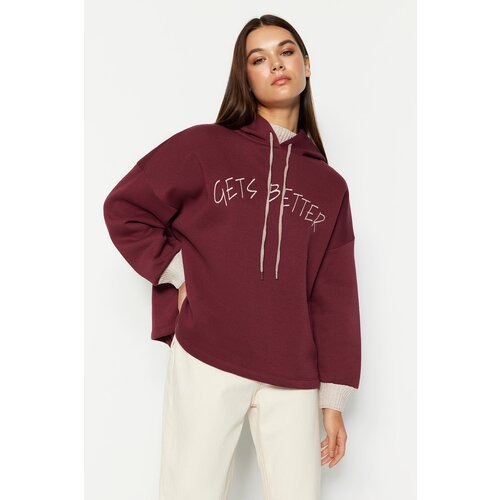 Trendyol Sweatshirt - Purple - Relaxed Slike