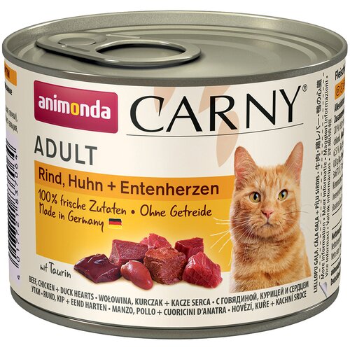 Animonda Carny Adult 6 x 200 g - Govedina, piščanec & račja srca Cene