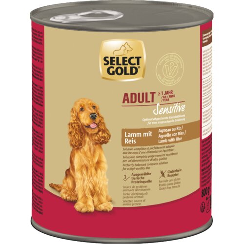Select Gold Sensitive Adult jagnjetina z rižem 800 g Cene