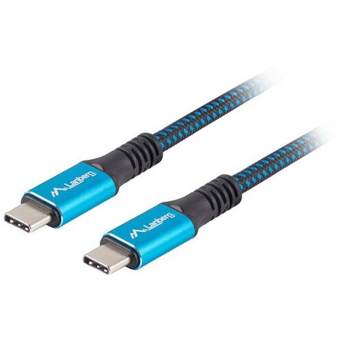 Lanberg CA-CMCM-45CU-0005-BK USB cable USB4 Gen 2x2 0.5 m USB C Black, Blue Cijene