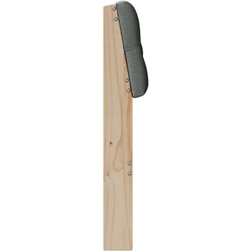 VidaXL tapecirani uzglavlje tamno siva 150 cm čvrsto borovo drvo Slike