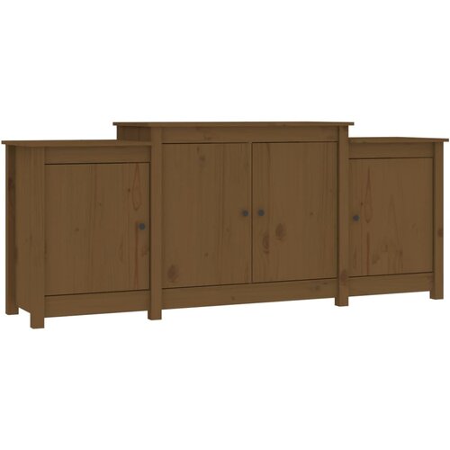 Maison Chic Komoda - Predalnik medeno rjava 164x37x68 cm trdna borovina, (21718007) Slike