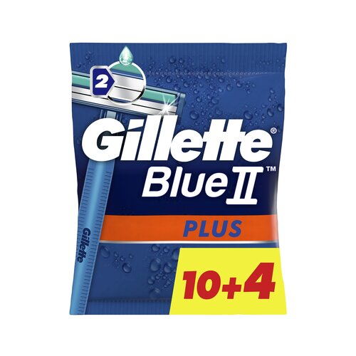 Gillette Blue II Plus brivniki za enkratno uporabo za mo&amp;scaron;ke 14 kos Slike