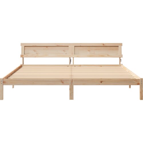  Krevetna konstrukcija Smeđa 180 cm x 200 cm Masivna borovina Slike