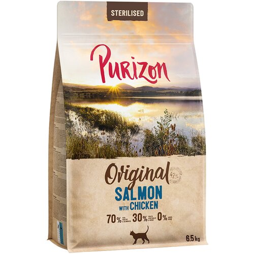 Purizon Sterilised Adult losos s piščancem - brez žit - Varčno pakiranje: 2 x 6,5 kg Cene