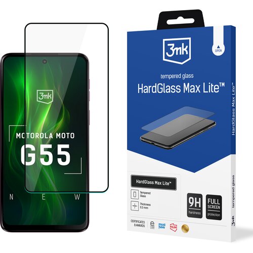 BZ 3MK hardglass max lite zaščitno steklo za motorola moto G55 5G popolna zaščita, (5000027905) Cene