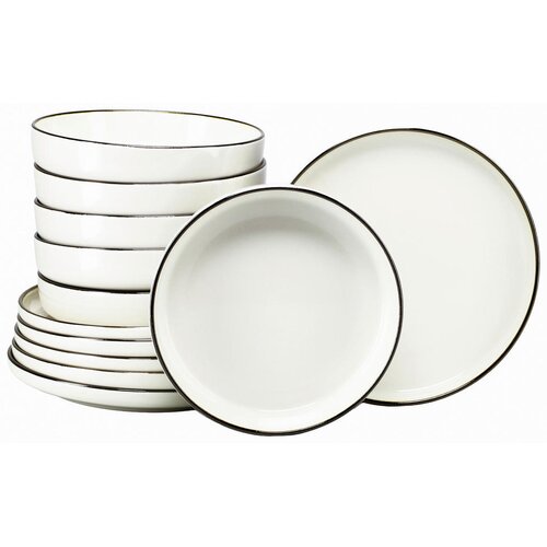 Creatable JEDILNI SERVIS Nordic Festive Creme Cene