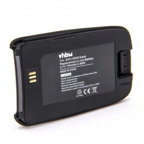 VHBW Baterija za Samsung SGH-D600, črna, 700 mAh Slike