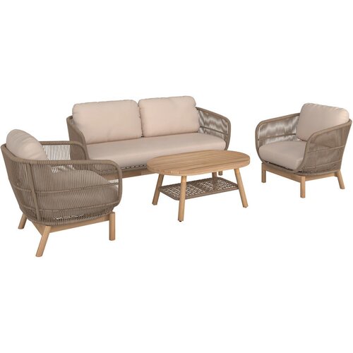 Ambia Garden vrtni set aluminij barva tikovine bež, barva tikovine Cene