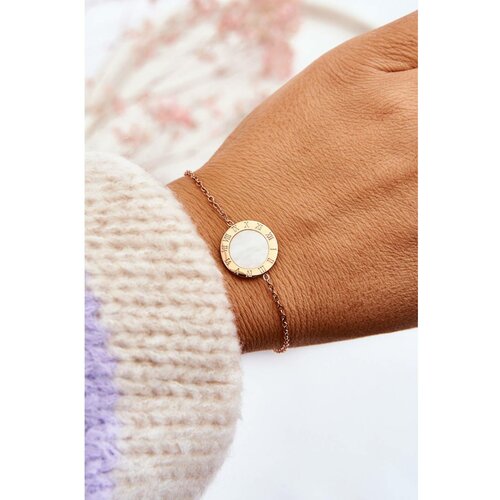 Kesi Women's Bracelet Celebrity White Circle Rose Gold Slike