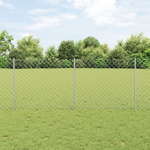VidaXL Set vrtnih ograda Set od 2 Galvanizirani čelik 25 x 1 m Trajna Slike