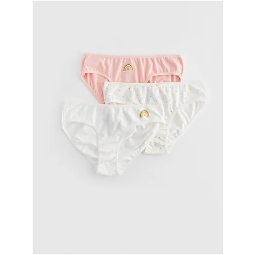 LC Waikiki Printed Cotton Girl's Panties 3-Piece