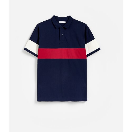 Reserved Comfort fit polo-majica - mornarsko plava Cijene
