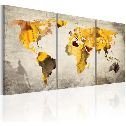  Slika - Yellow continents 120x60