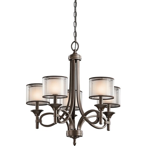 Elstead Lighting Elstead Lacey Lestenec s 5 lučmi, več krakov, bronast zaključek, E14, (22099760) Cene