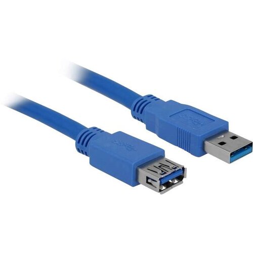 Delock USB kabel USB 3.2 gen. 1 (USB 3.0) USB-A vtič\, USB-A vtičnica 1.00 m modra pozlačeni konektorji 82538, (20416437) Cene