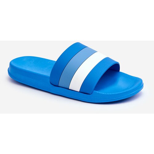 Kesi Women's striped slippers dark blue Vision Cene