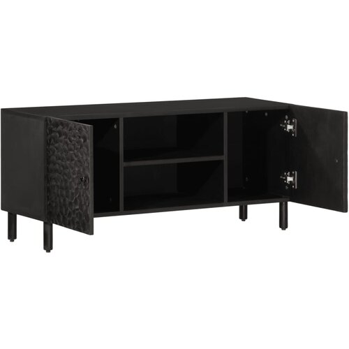 Maison Chic TV omarica - TV enota - Televizijska omarica črna 105x33x46 cm trden mangov les, (21700065) Cene